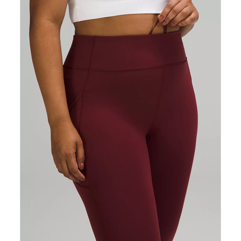 Invigorate high rise tight 25” in Red Merlot - Picture 2 of 10
